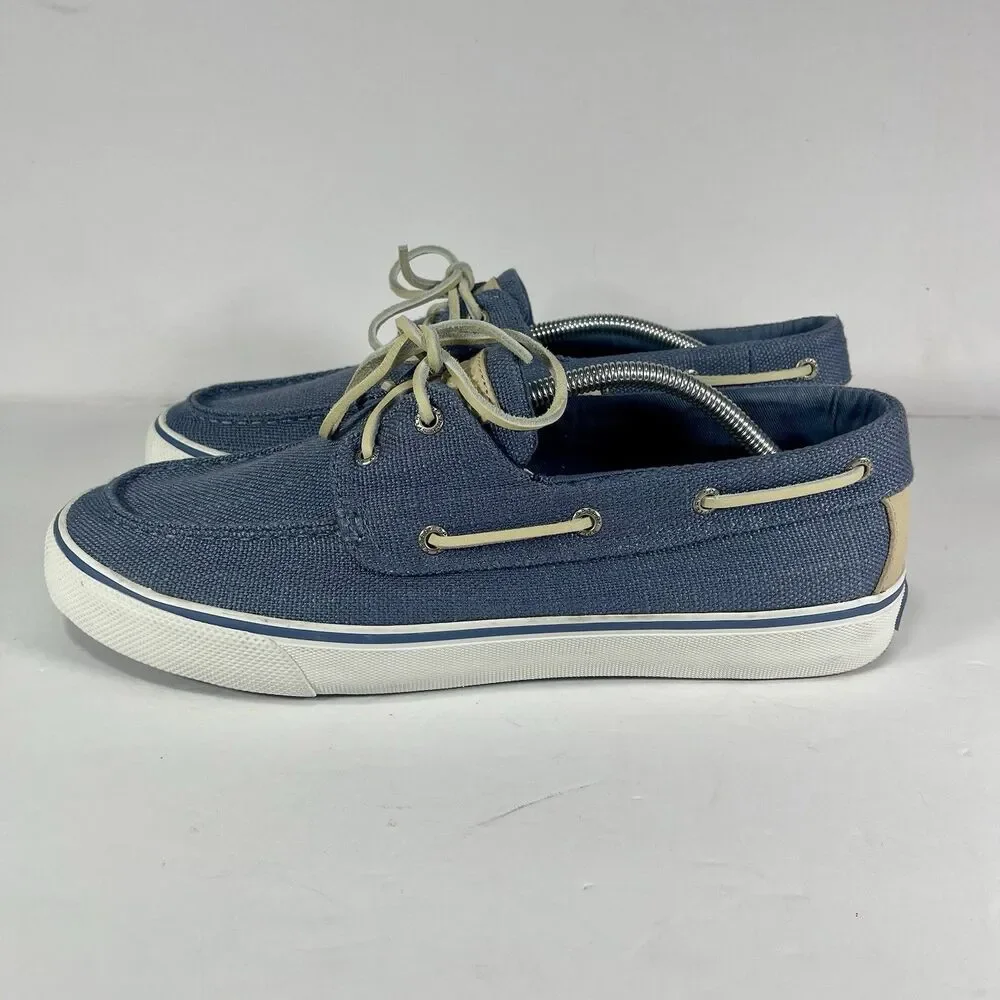 Sperry Top-Sider Men's Blue Canvas Boat Shoes - Size 11.5